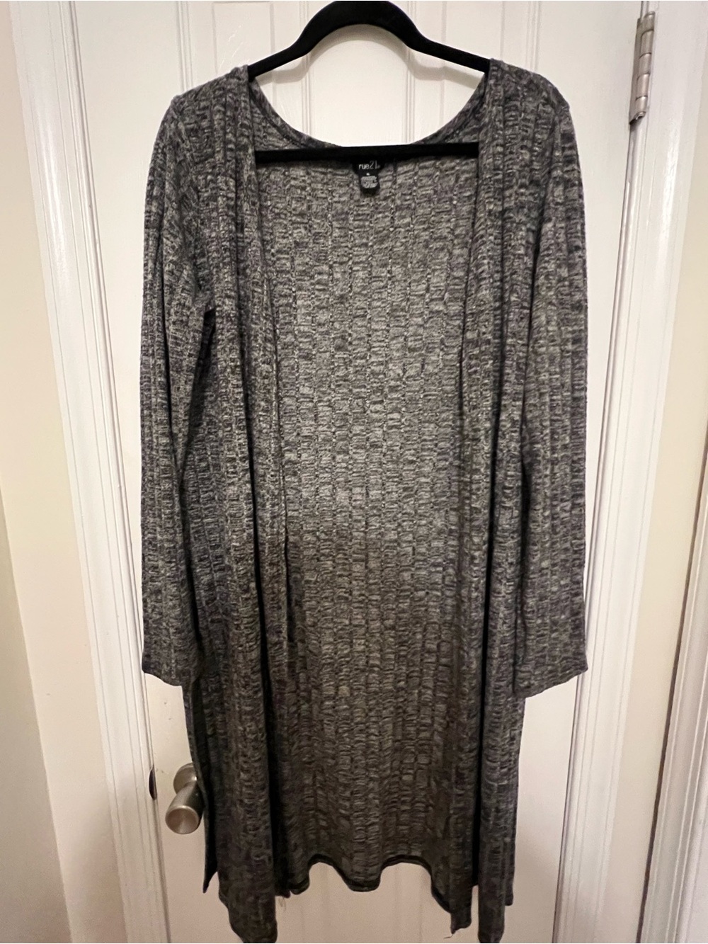 Rue21 Gray Long Open-Front Cardigan Duster